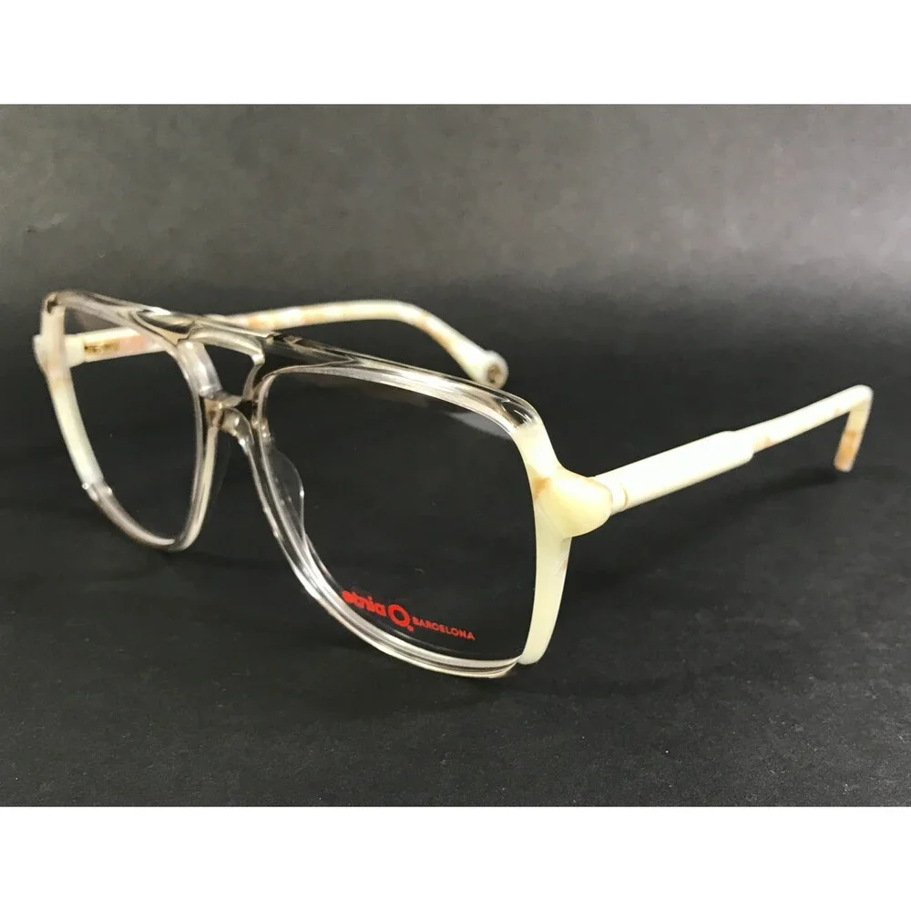 Etnia Barcelona Eyeglasses Frames ATLAS BE Clear Beige Marble Aviator 57-14-138